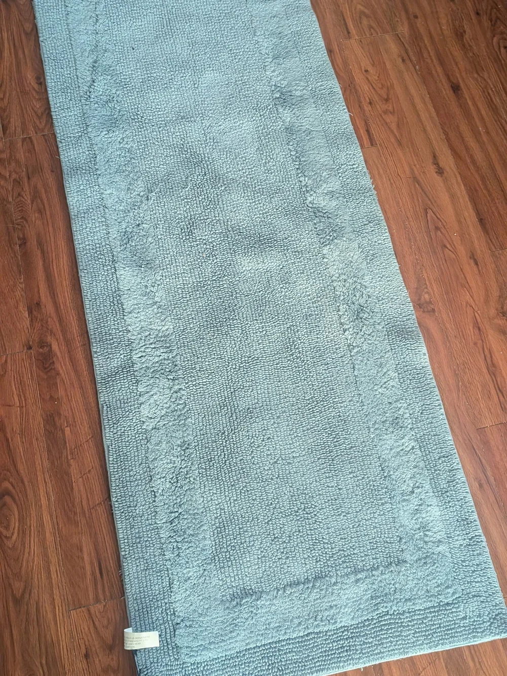 Brooks Brothers Light Blue Plush Bath Rug 24 in x 60 in